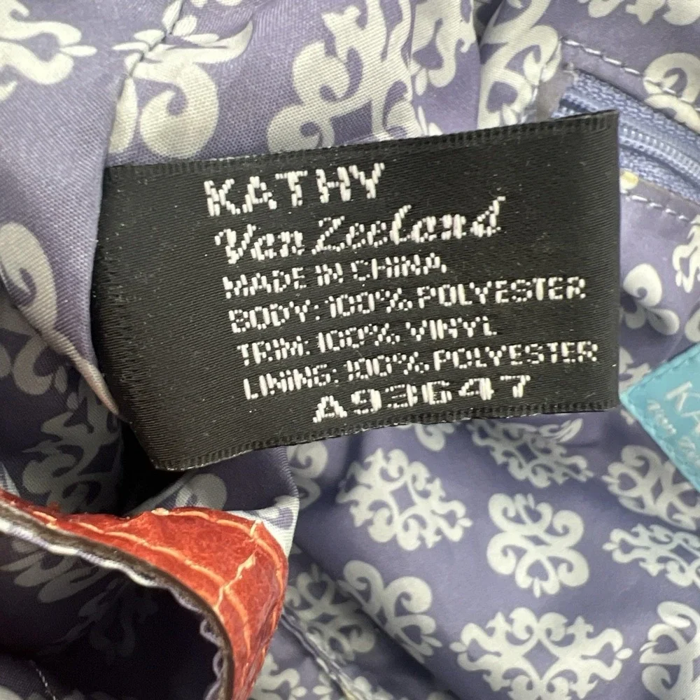 Kathy Van Zeeland Y2K Crown Print Hobo Bag Chain Link MCBling Logo Faux Suede